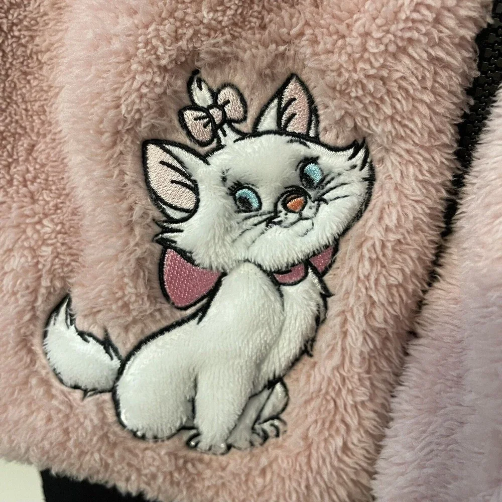 Disney Parks The Aristocats Marie Sherpa Jacket Disney Cats M - Picture 3 of 6